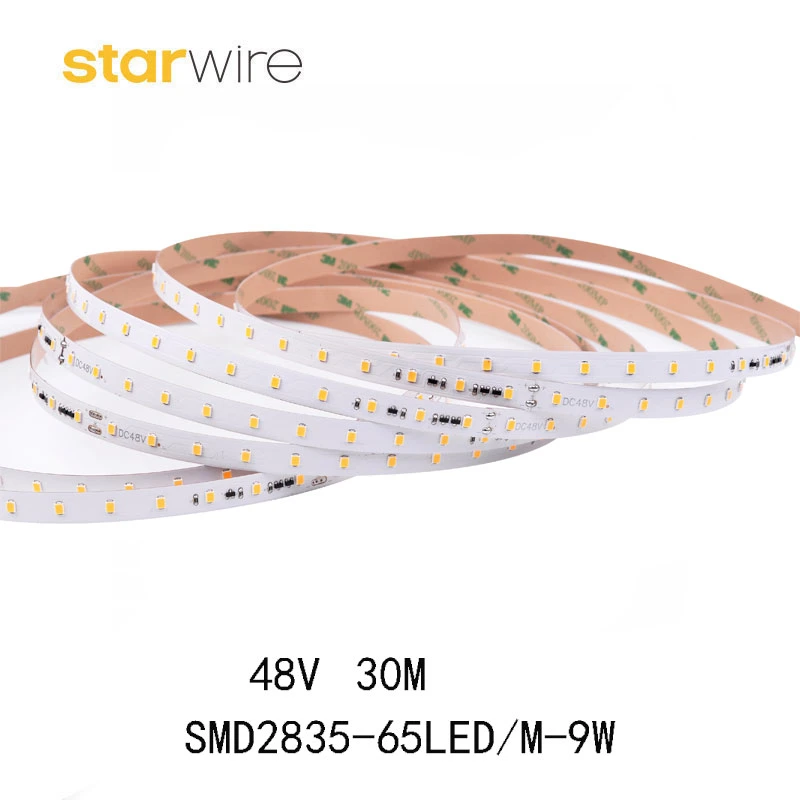 5 Years Warranty 48V 2835 10m/20m/30m/50m Constant Current LED Strip Light for Project